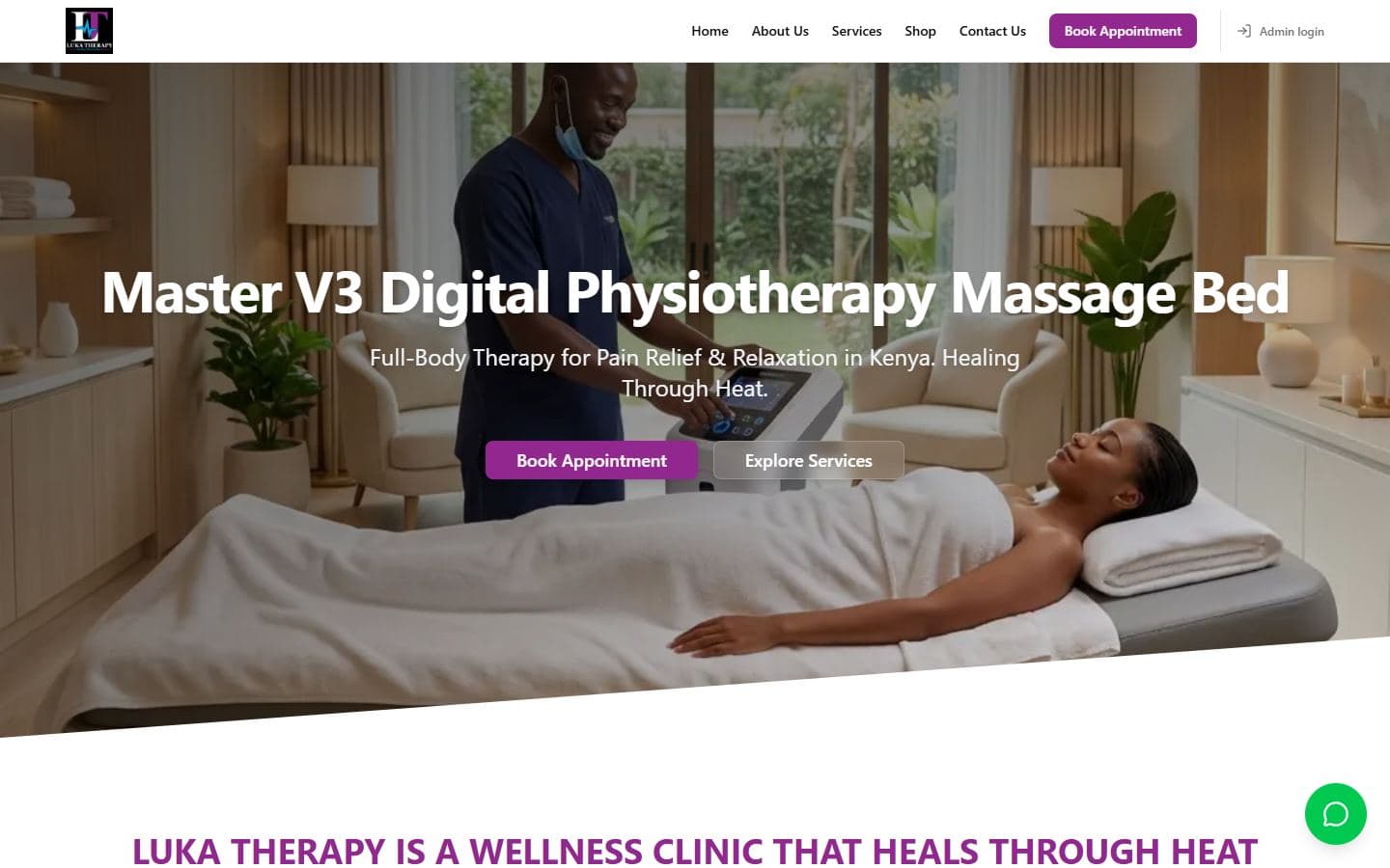 Luka Therapy website by Mocky Digital
