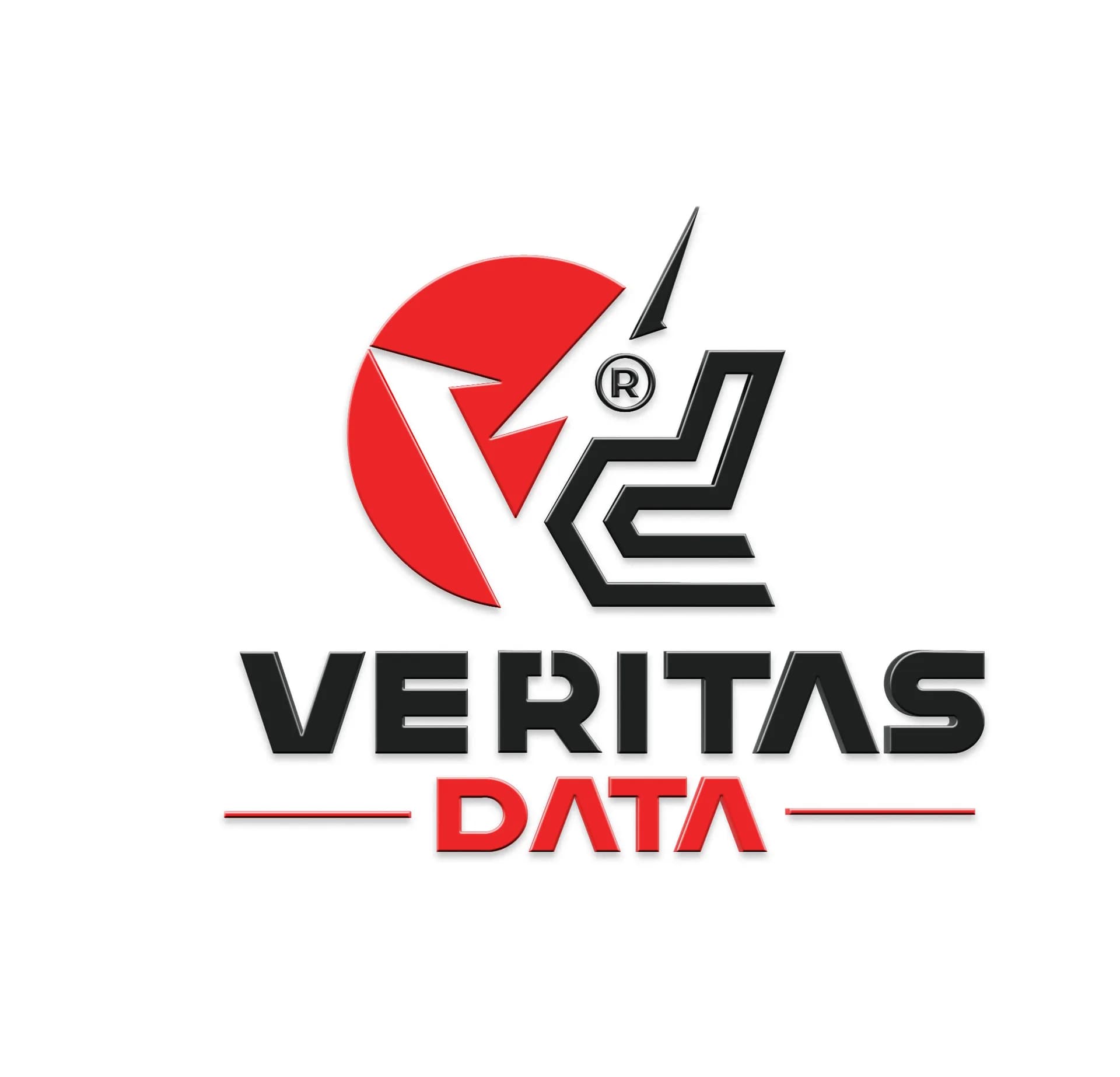 Veritas Data logo in red and black