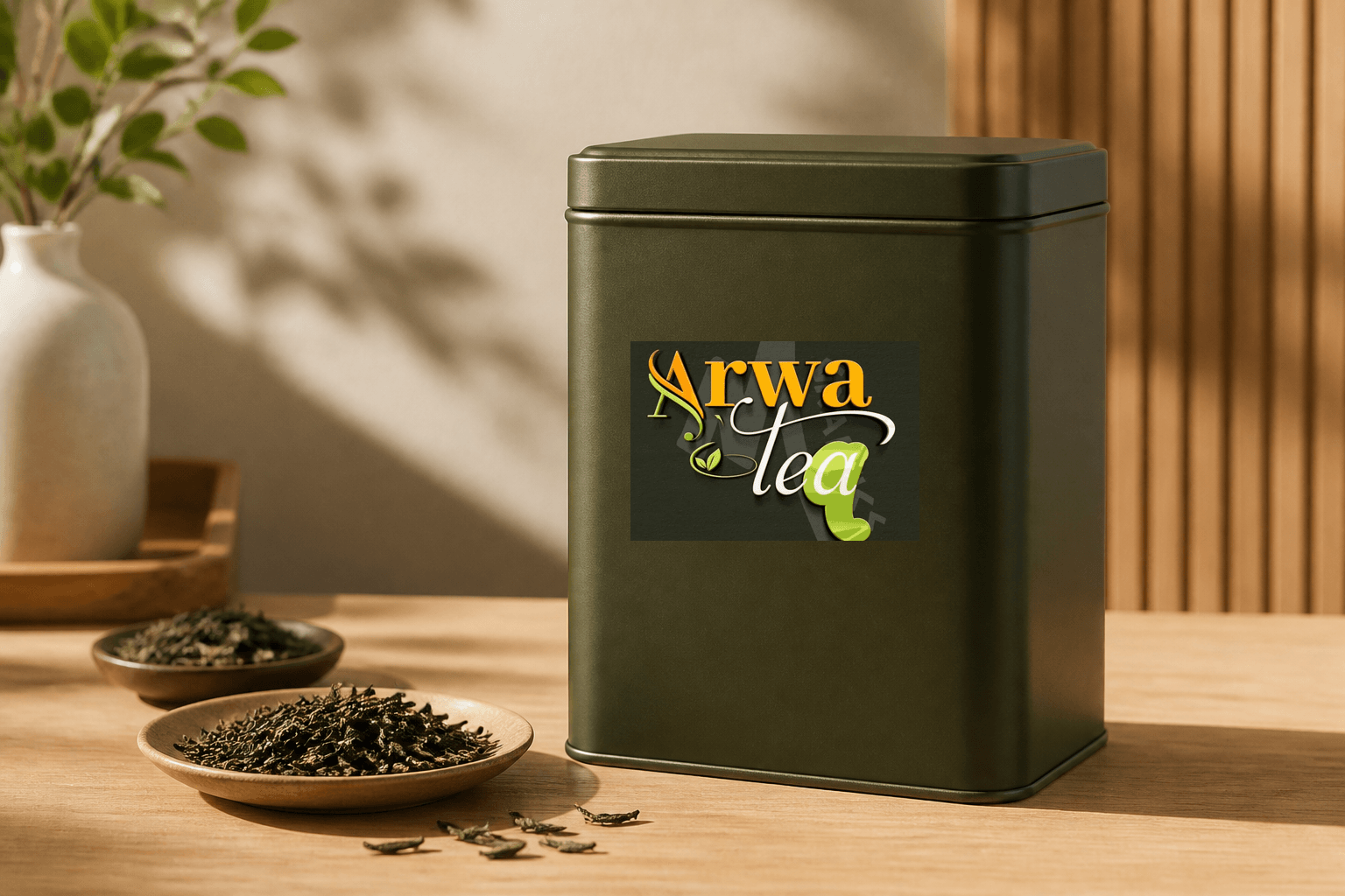 Loose-leaf tea tin