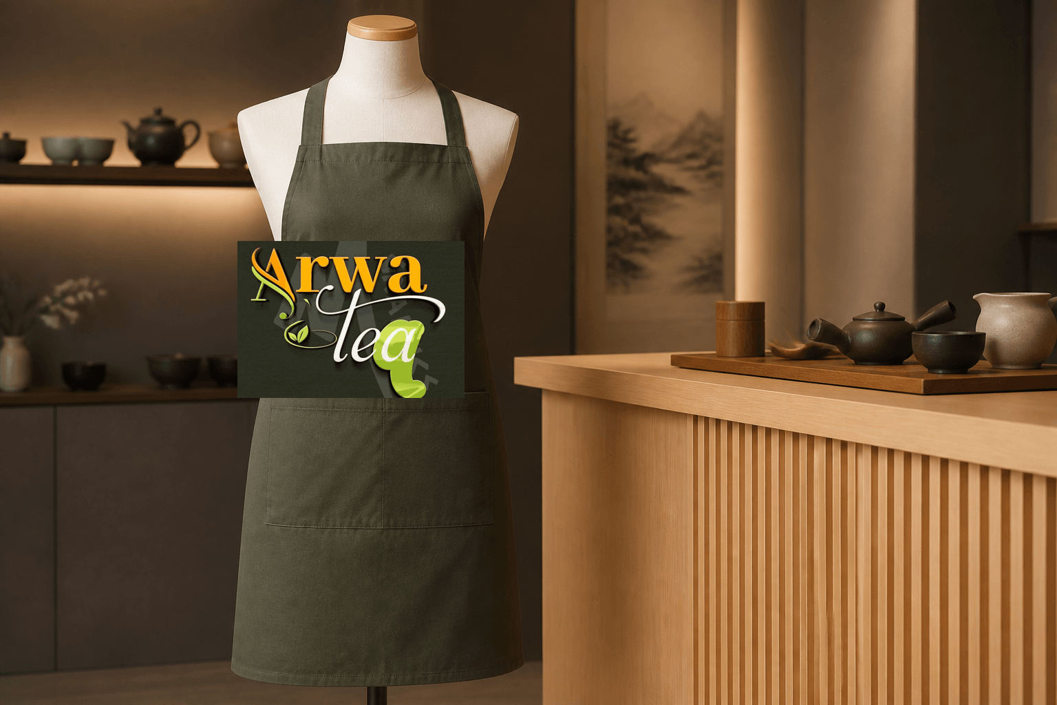Tea service apron