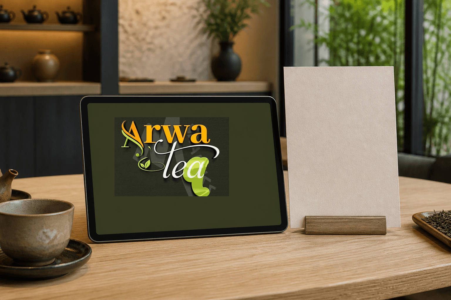 Tea tasting digital welcome