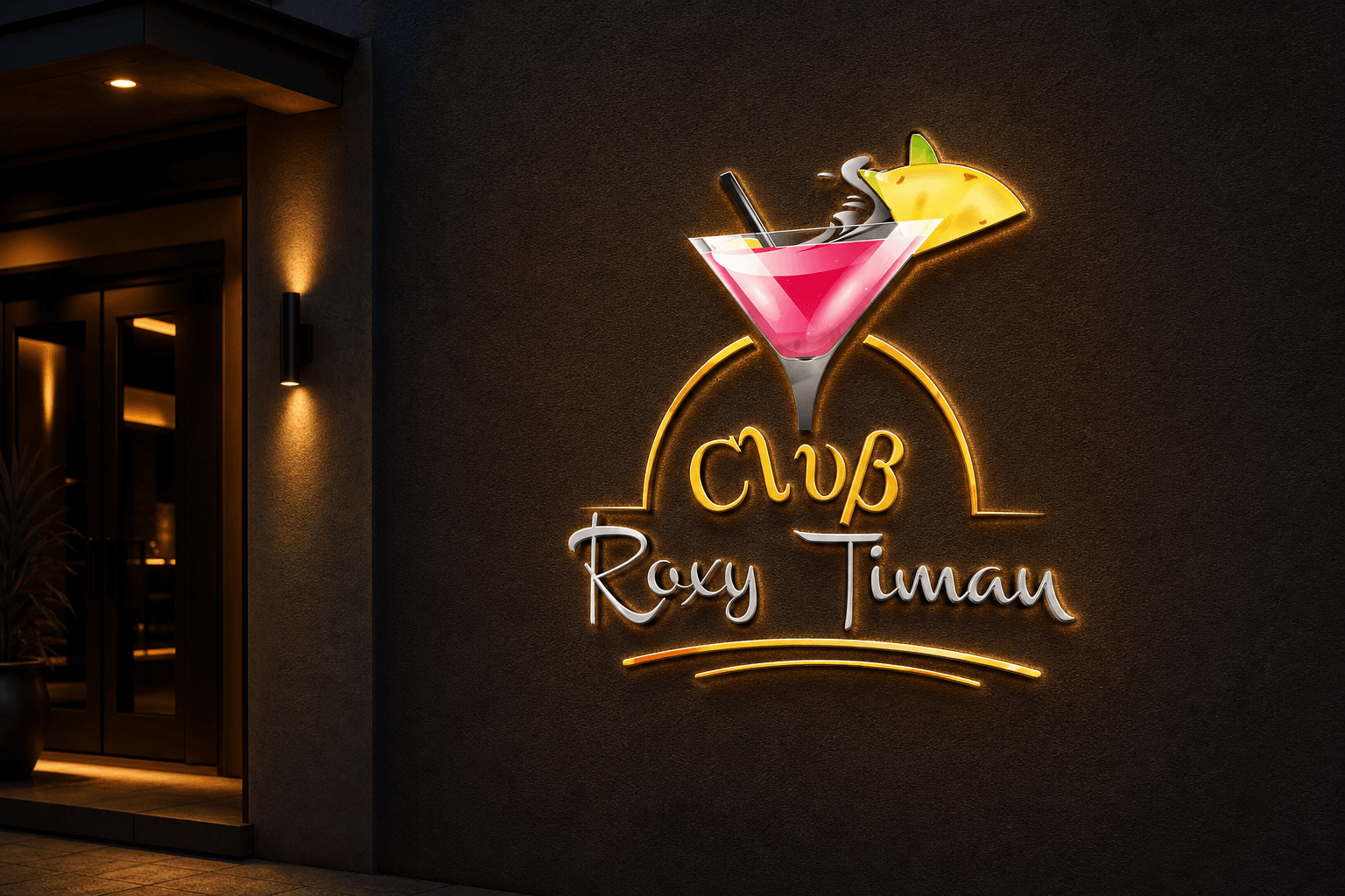 Venue entrance signage