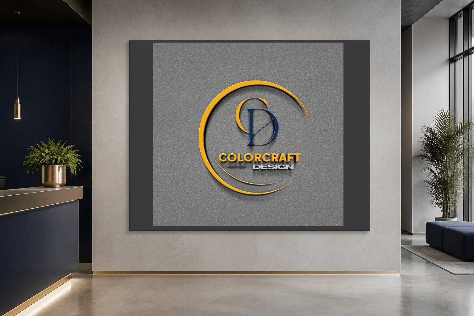 Creative studio reception display