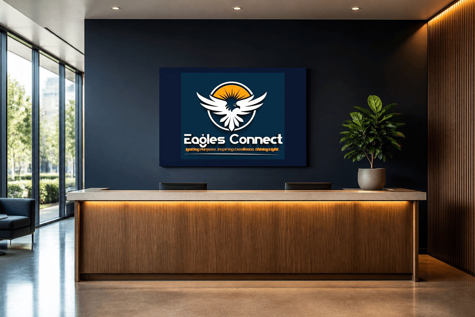 Eagles Connect Identity | Organization Logo Design