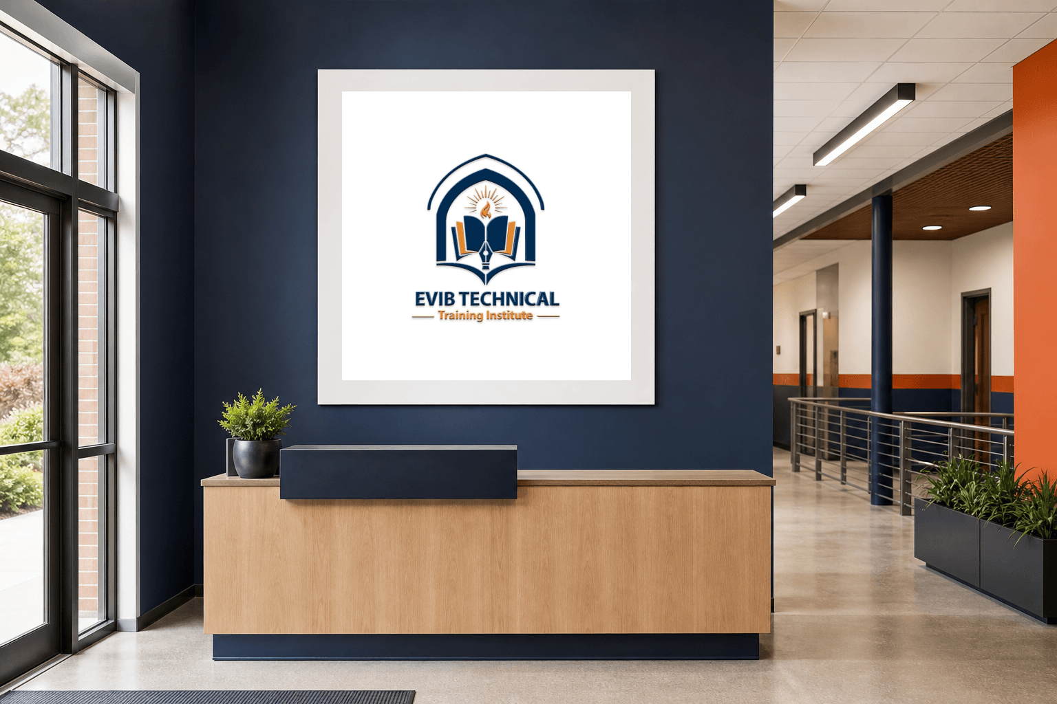 EVIB Technical Training Institute | Training Institute Logo Design