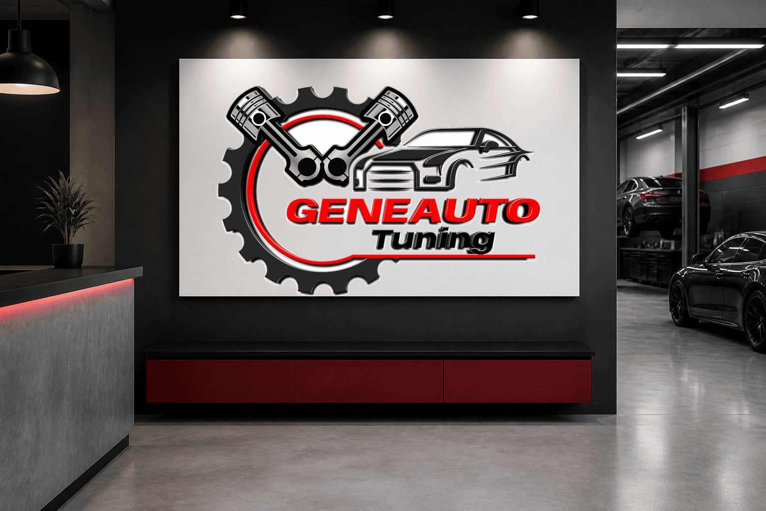Geneauto Tuning | Car Tuning Logo Design Kenya