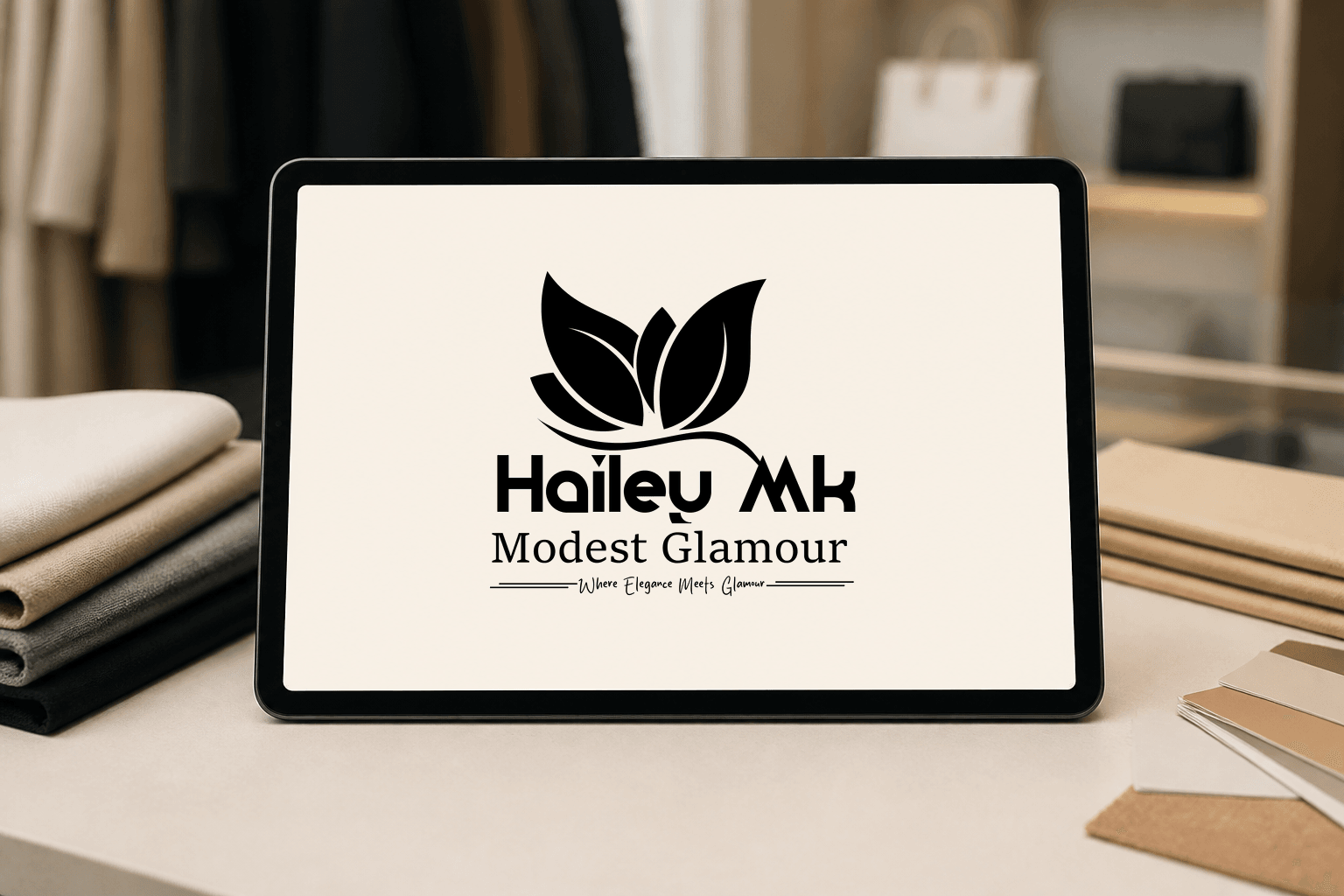 Modest fashion consultation tablet