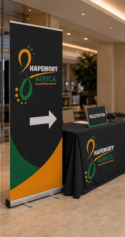 Event registration signage