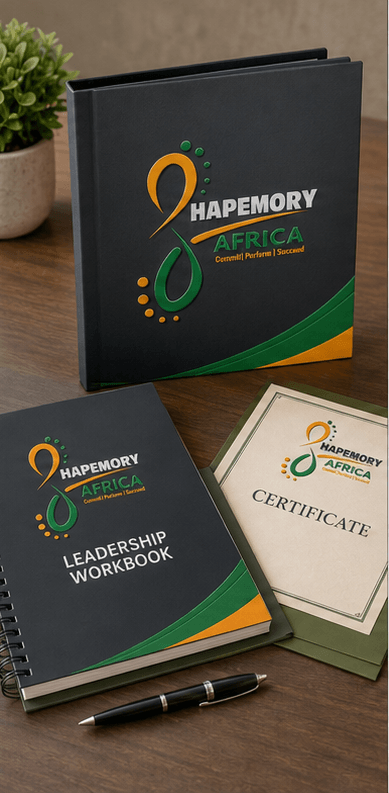 Leadership workbook and certificate