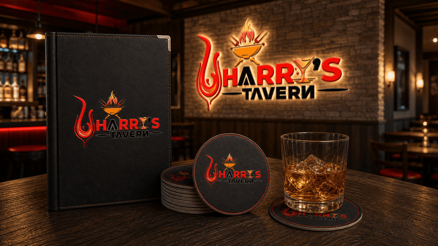 Harry's Tavern | Tavern Logo Design Kenya