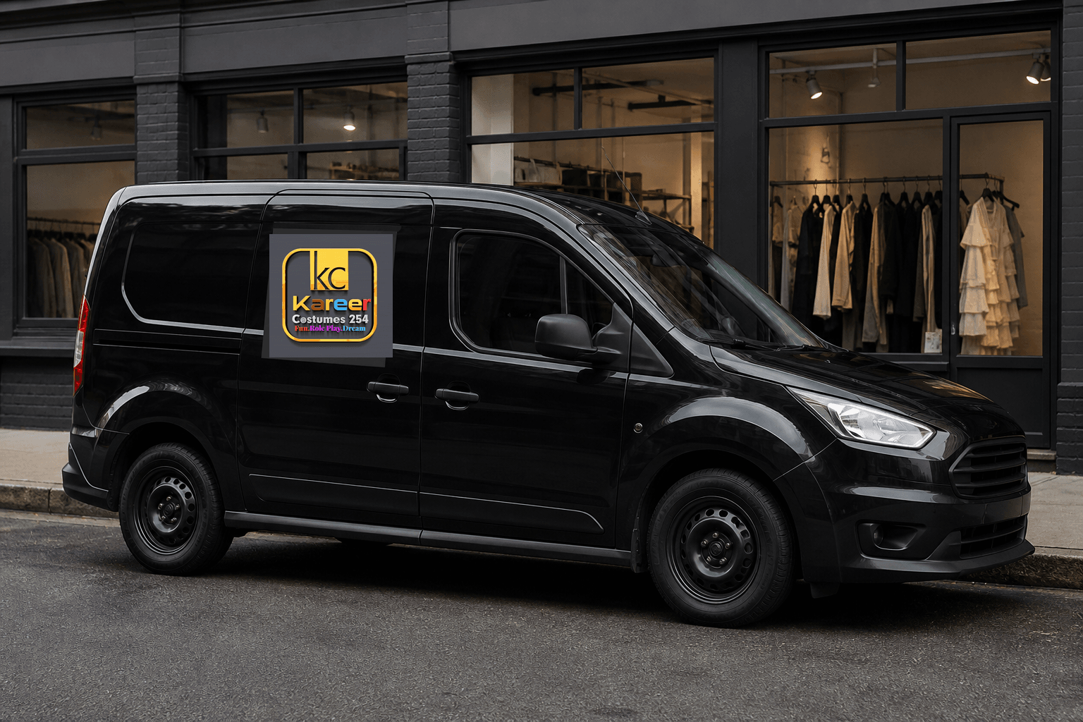 Costume delivery van