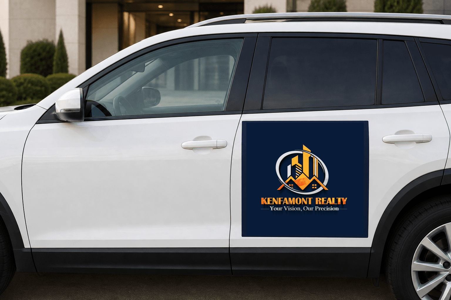 Property-viewing SUV door panel