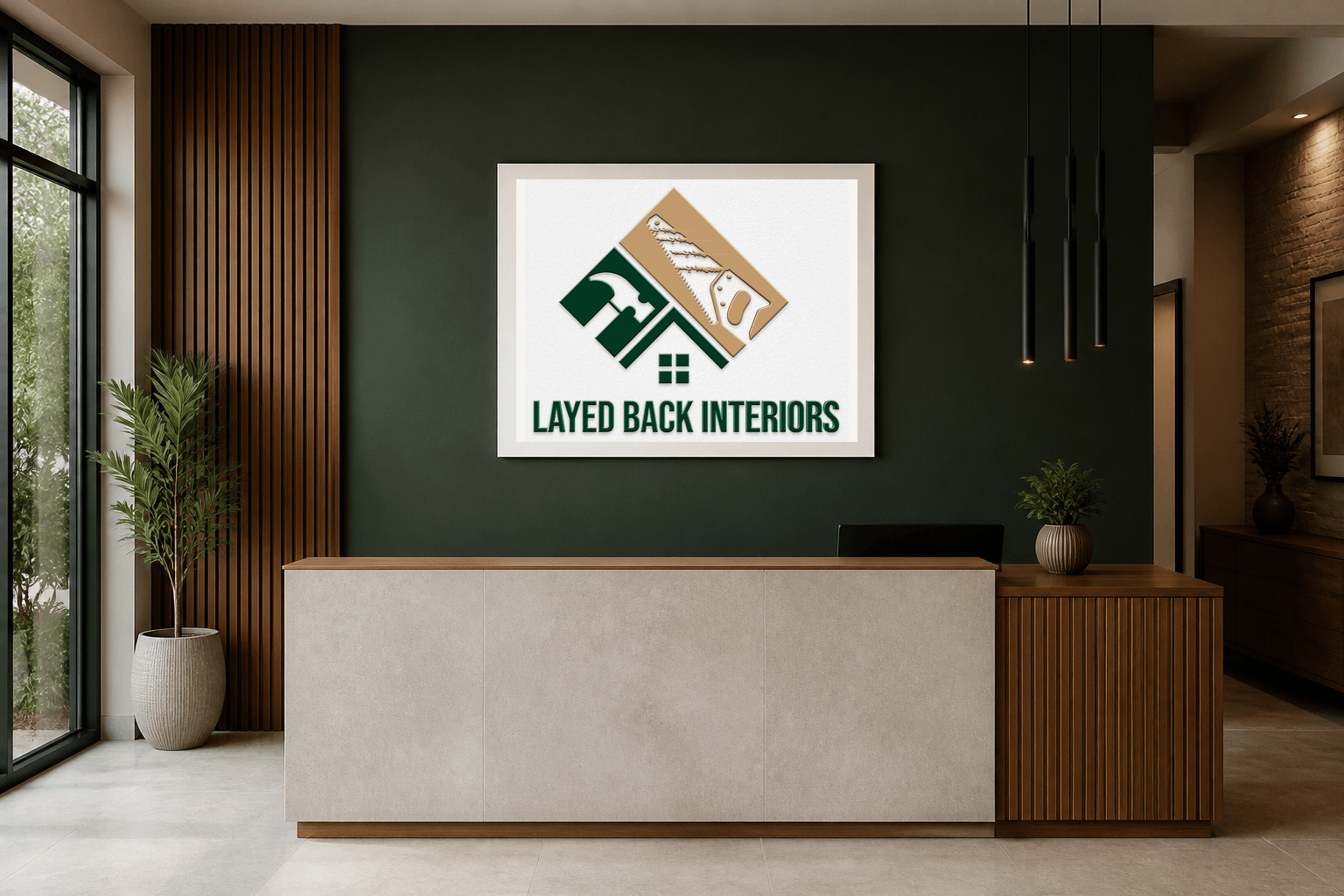 Interior studio reception