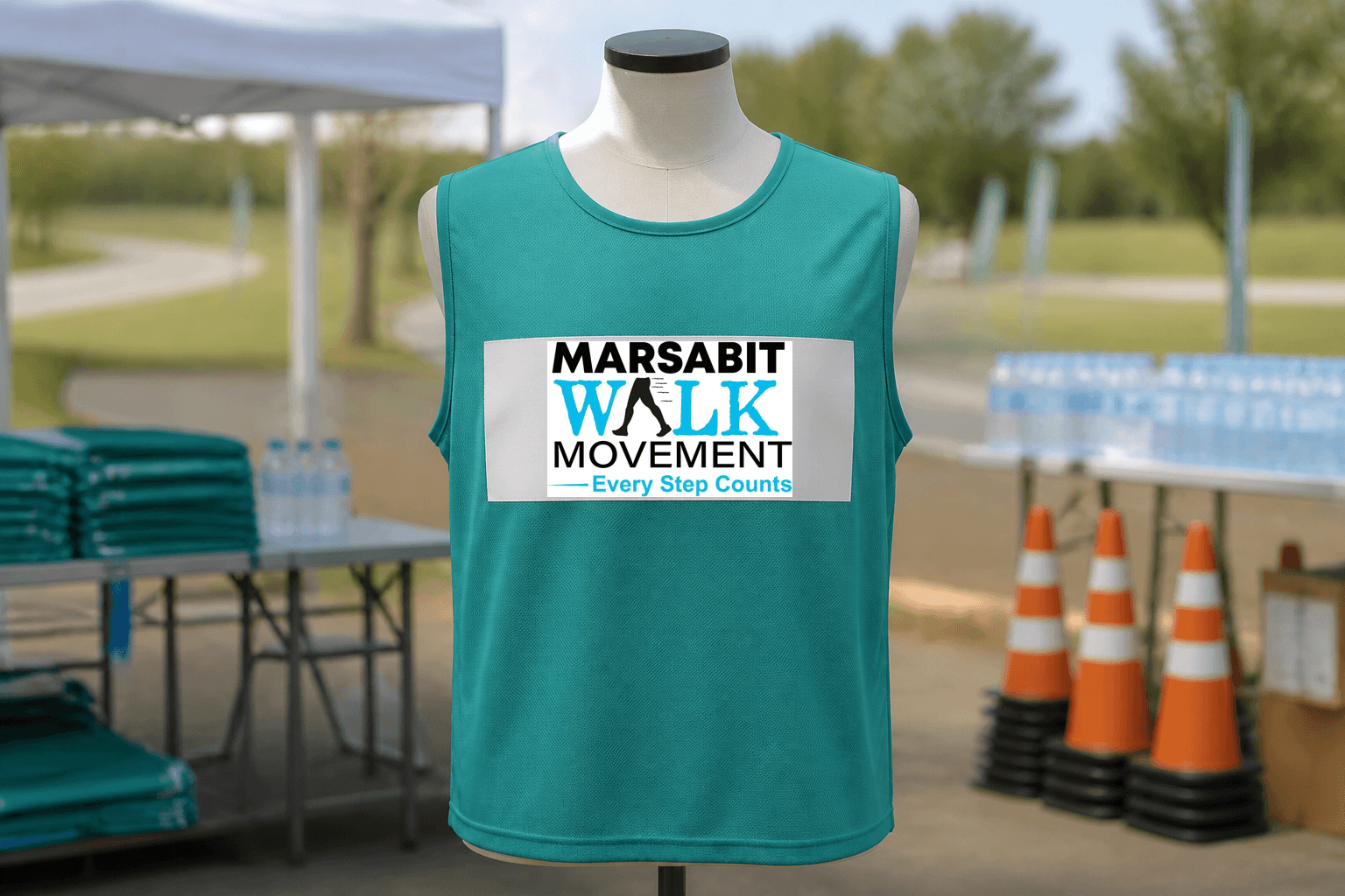 Walking event volunteer vest