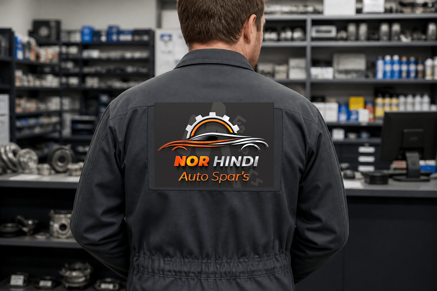 Auto-parts staff coverall