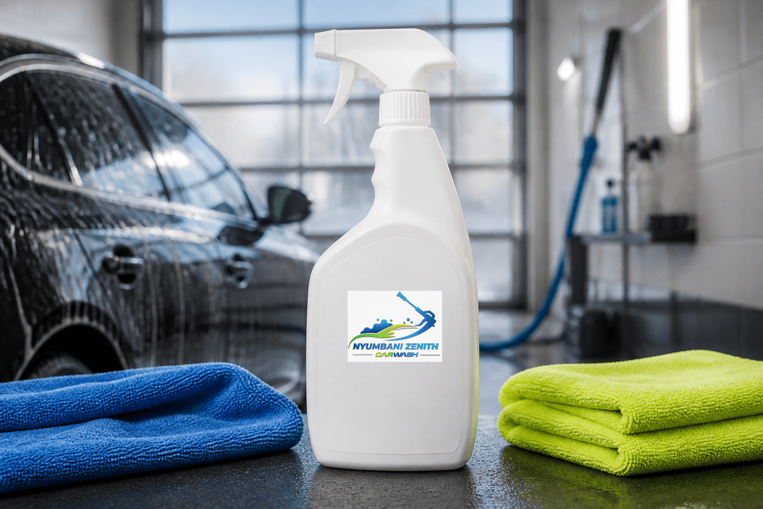 Car care spray bottle