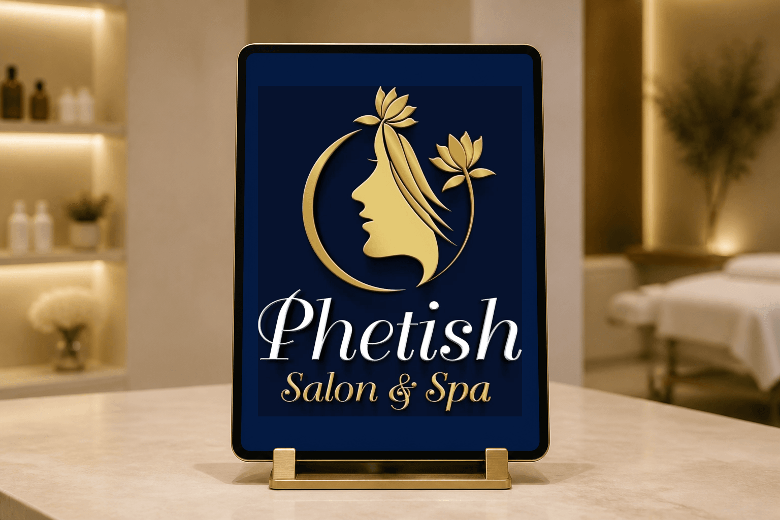 Salon and spa appointment tablet