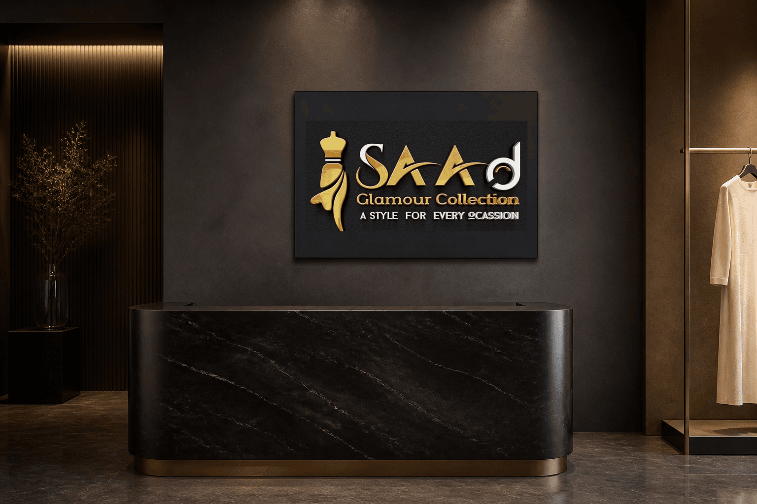 SAAd Glamour Collection | Fashion Boutique Logo Design