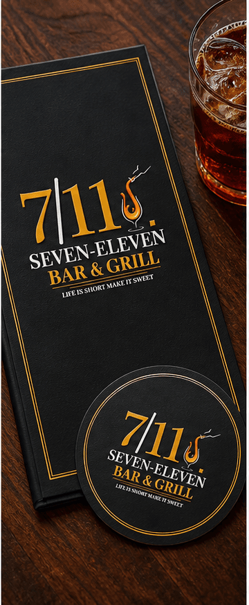 Seven-Eleven Bar & Grill Visual Identity