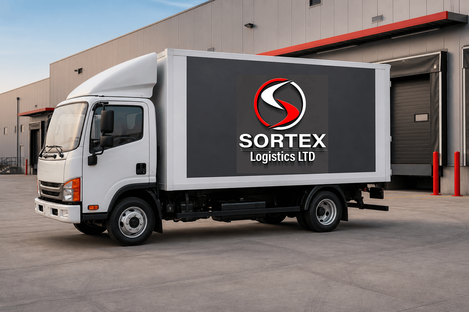 Logistics delivery truck