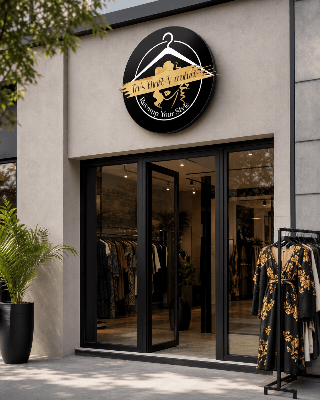 Tee's Thrift & Couture Fashion Brand Identity