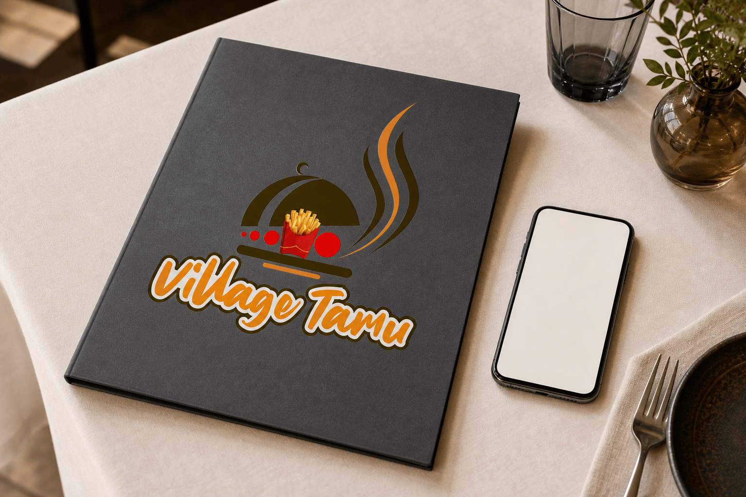 Menu and digital materials
