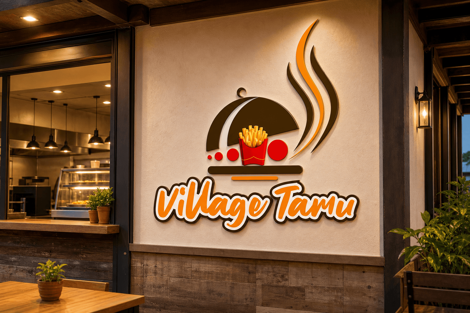 Restaurant signage