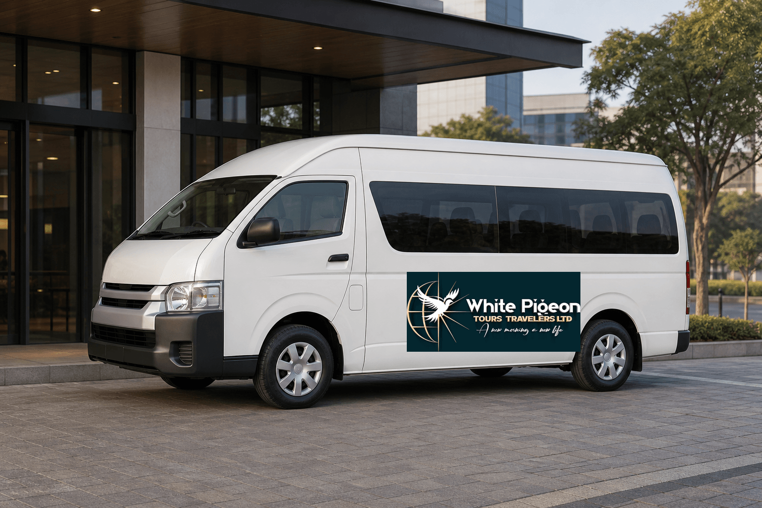 Airport transfer minibus