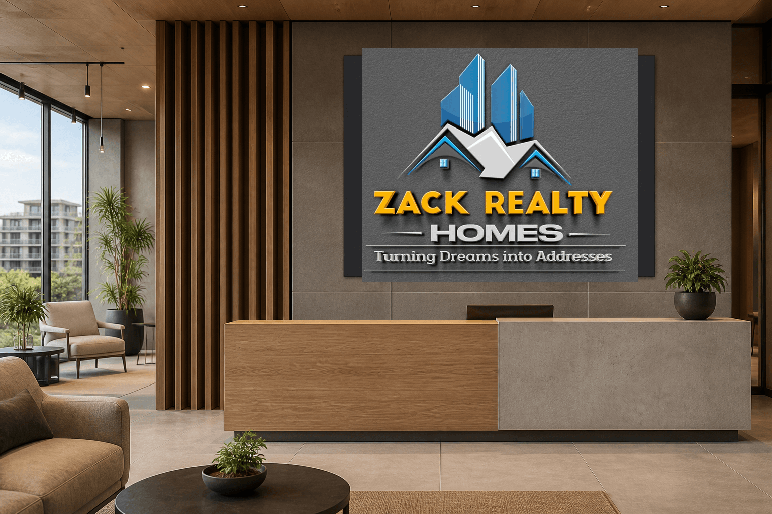 Property sales-office signage