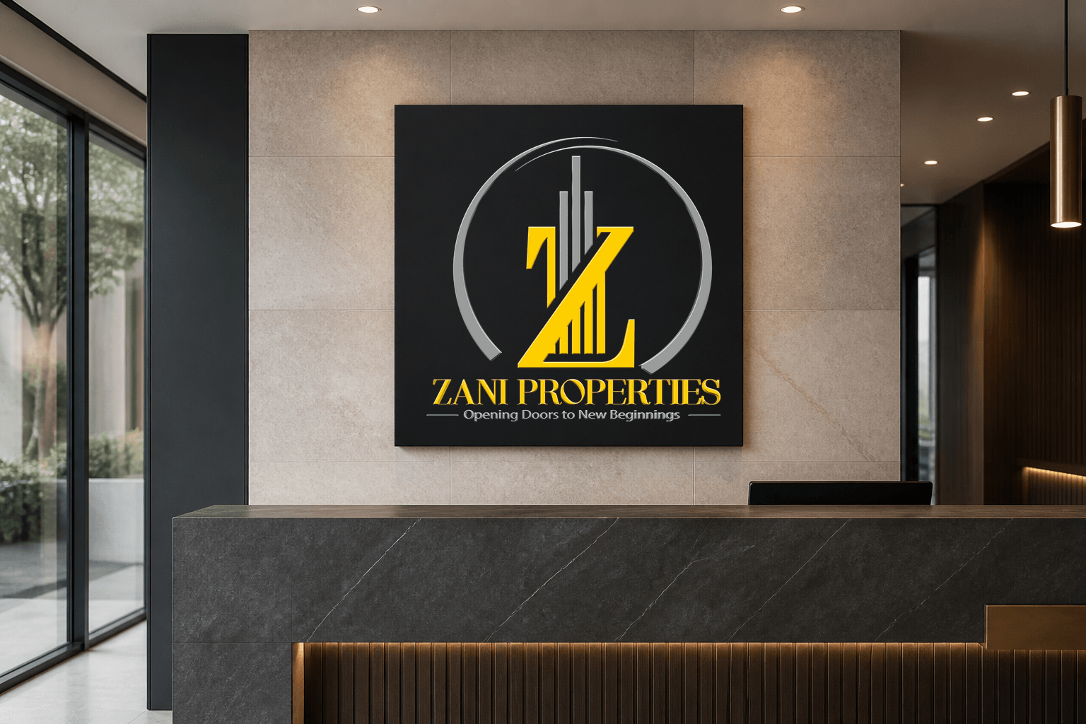 Property consultation reception signage