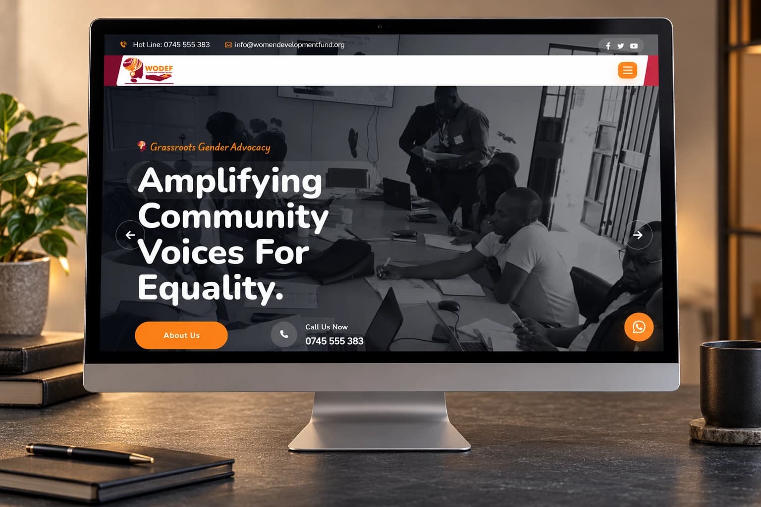 Women Development Fund (WODEF) website project presentation